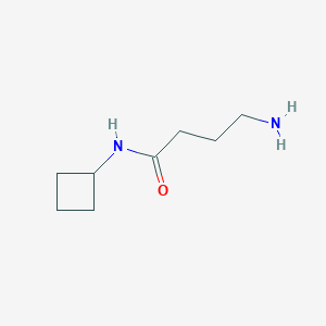 molecular formula C8H16N2O B3225514 4-amino-N-cyclobutylbutanamide CAS No. 1249667-46-6