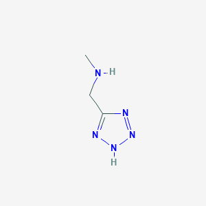 molecular formula C3H7N5 B3225517 methyl(1H-1,2,3,4-tetrazol-5-ylmethyl)amine CAS No. 1249673-88-8