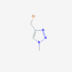 molecular formula C4H6BrN3 B3225525 4-(bromomethyl)-1-methyl-1H-1,2,3-triazole CAS No. 1249688-99-0