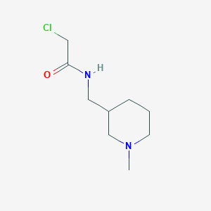 molecular formula C9H17ClN2O B3225529 2-Chloro-N-(1-methyl-piperidin-3-ylmethyl)-acetamide CAS No. 1249758-55-1