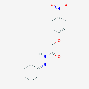 molecular formula C14H17N3O4 B322553 N'-cyclohexylidene-2-(4-nitrophenoxy)acetohydrazide CAS No. 92440-68-1