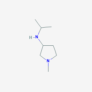 molecular formula C8H18N2 B3225534 N-Isopropyl-1-methylpyrrolidin-3-amine CAS No. 1249795-36-5
