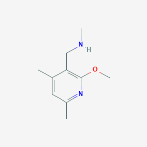molecular formula C10H16N2O B3225537 [(2-Methoxy-4,6-dimethylpyridin-3-yl)methyl](methyl)amine CAS No. 1249806-32-3
