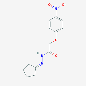 molecular formula C13H15N3O4 B322554 N'-cyclopentylidene-2-(4-nitrophenoxy)acetohydrazide 