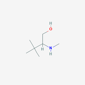 molecular formula C7H17NO B3225555 3,3-Dimethyl-2-(methylamino)butan-1-ol CAS No. 1250036-72-6