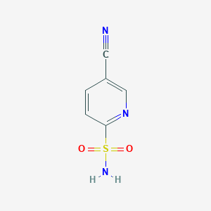 molecular formula C6H5N3O2S B3225559 5-Cyanopyridine-2-sulfonamide CAS No. 1250047-59-6