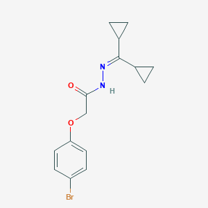 molecular formula C15H17BrN2O2 B322556 2-(4-bromophenoxy)-N'-(dicyclopropylmethylene)acetohydrazide 