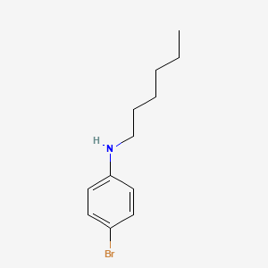 molecular formula C12H18BrN B3225568 4-bromo-N-hexylaniline CAS No. 125017-21-2