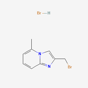 molecular formula C9H10Br2N2 B3225584 2-(溴甲基)-5-甲基咪唑并[1,2-a]吡啶氢溴酸盐 CAS No. 125040-56-4