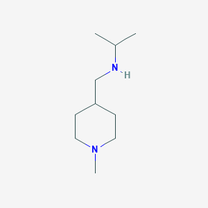 molecular formula C10H22N2 B3225592 Isopropyl-(1-methyl-piperidin-4-ylmethyl)-amine CAS No. 1250426-09-5