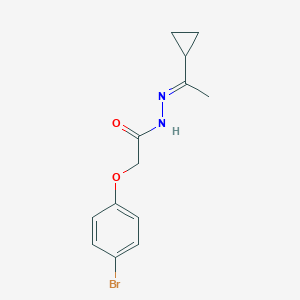 molecular formula C13H15BrN2O2 B322560 2-(4-bromophenoxy)-N'-(1-cyclopropylethylidene)acetohydrazide 