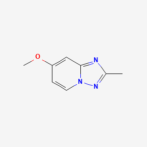 molecular formula C8H9N3O B3225602 [1,2,4]Triazolo[1,5-a]pyridine, 7-methoxy-2-methyl- CAS No. 1250444-40-6
