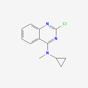 molecular formula C12H12ClN3 B3225618 2-chloro-N-cyclopropyl-N-methylquinazolin-4-amine CAS No. 1250594-42-3