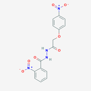 molecular formula C15H12N4O7 B322563 2-nitro-N'-[(4-nitrophenoxy)acetyl]benzohydrazide 