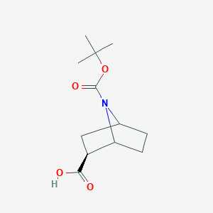 molecular formula C12H19NO4 B3225643 (1R*,2S*,4S*)-Boc-7-azabicyclo[2.2.1]heptane-2-carboxylic acid CAS No. 1250883-76-1