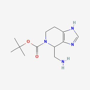 molecular formula C12H20N4O2 B3225674 tert-Butyl 4-(aminomethyl)-6,7-dihydro-1H-imidazo[4,5-c]pyridine-5(4H)-carboxylate CAS No. 1250998-28-7