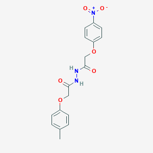 molecular formula C17H17N3O6 B322573 2-(4-methylphenoxy)-N'-[(4-nitrophenoxy)acetyl]acetohydrazide 