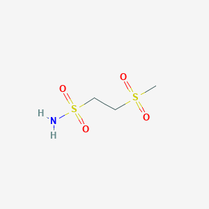 molecular formula C3H9NO4S2 B3225751 2-甲磺酰乙烷-1-磺酰胺 CAS No. 1251044-61-7