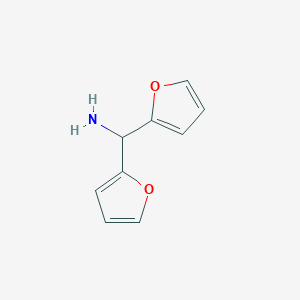 molecular formula C9H9NO2 B3225761 Di(furan-2-yl)methanamine CAS No. 1251076-82-0