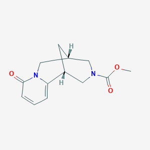 molecular formula C13H16N2O3 B3225764 (1R,5S)-N-Methoxycarbonyl-1,2,3,4,5,6-hexahydro-1,5-methanopyrido-[1,2-a][1,5]diazocin-8-one (-)-2 CAS No. 125109-97-9