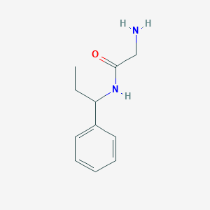 molecular formula C11H16N2O B3225796 2-Amino-N-(1-phenyl-propyl)-acetamide CAS No. 1251320-30-5