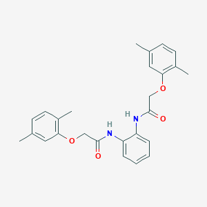 molecular formula C26H28N2O4 B322581 2-(2,5-dimethylphenoxy)-N-(2-{[(2,5-dimethylphenoxy)acetyl]amino}phenyl)acetamide 