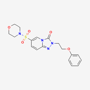 6-(morpholinosulfonyl)-2-(2-phenoxyethyl)-[1,2,4]triazolo[4,3-a]pyridin-3(2H)-one