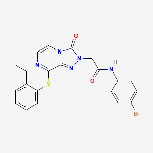 molecular formula C21H18BrN5O2S B3225820 3-[(benzyloxy)methyl]-5-[(4-tert-butylphenyl)sulfonyl]-1-methyl-4,5,6,7-tetrahydro-1H-pyrazolo[4,3-c]pyridine CAS No. 1251545-69-3