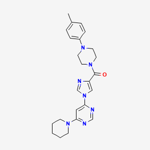 4-{4-[4-(4-methylphenyl)piperazine-1-carbonyl]-1H-imidazol-1-yl}-6-(piperidin-1-yl)pyrimidine