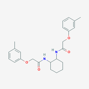 molecular formula C24H30N2O4 B322587 2-(3-methylphenoxy)-N-(2-{[(3-methylphenoxy)acetyl]amino}cyclohexyl)acetamide 