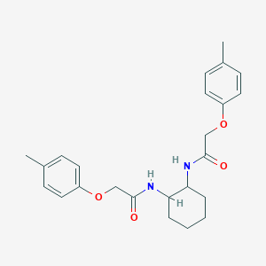 molecular formula C24H30N2O4 B322588 2-(4-methylphenoxy)-N-(2-{[(4-methylphenoxy)acetyl]amino}cyclohexyl)acetamide 