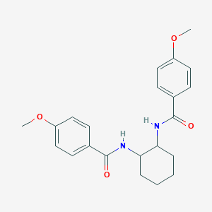 molecular formula C22H26N2O4 B322590 4-methoxy-N-{2-[(4-methoxybenzoyl)amino]cyclohexyl}benzamide 