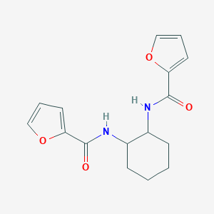molecular formula C16H18N2O4 B322591 N-[2-(2-furoylamino)cyclohexyl]-2-furamide 