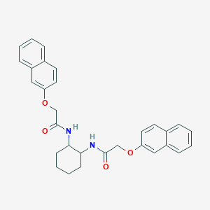 molecular formula C30H30N2O4 B322593 2-(2-naphthyloxy)-N-(2-{[(2-naphthyloxy)acetyl]amino}cyclohexyl)acetamide 