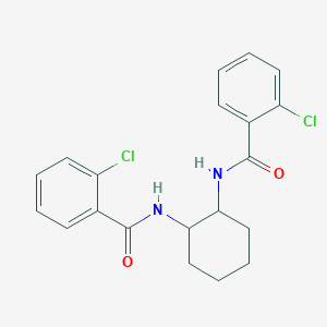 molecular formula C20H20Cl2N2O2 B322596 2-chloro-N-{2-[(2-chlorobenzoyl)amino]cyclohexyl}benzamide 