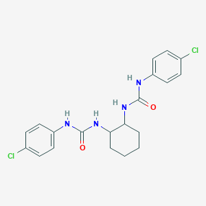 molecular formula C20H22Cl2N4O2 B322597 1-(4-Chlorophenyl)-3-[2-[(4-chlorophenyl)carbamoylamino]cyclohexyl]urea CAS No. 303092-04-8