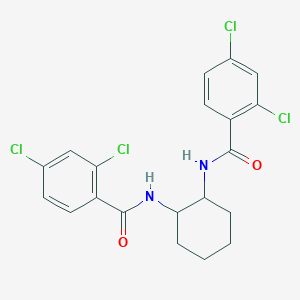 molecular formula C20H18Cl4N2O2 B322599 2,4-dichloro-N-{2-[(2,4-dichlorobenzoyl)amino]cyclohexyl}benzamide 
