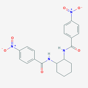 molecular formula C20H20N4O6 B322601 4-nitro-N-[2-({4-nitrobenzoyl}amino)cyclohexyl]benzamide 