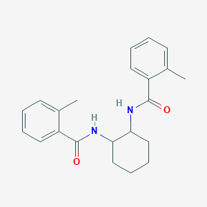 molecular formula C22H26N2O2 B322604 2-Methyl-N-(2-((2-methylbenzoyl)amino)cyclohexyl)benzamide 