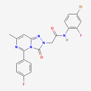 molecular formula C20H14BrF2N5O2 B3226064 1-(4-fluorobenzyl)-5-{[4-(3-methoxyphenyl)piperazin-1-yl]carbonyl}-1H-1,2,3-benzotriazole CAS No. 1251631-39-6