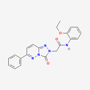 molecular formula C21H19N5O3 B3226159 N-(2-ethoxyphenyl)-2-(3-oxo-6-phenyl-[1,2,4]triazolo[4,3-b]pyridazin-2(3H)-yl)acetamide CAS No. 1251694-27-5