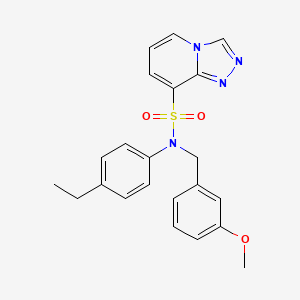 N-(4-ethylphenyl)-N-(3-methoxybenzyl)[1,2,4]triazolo[4,3-a]pyridine-8-sulfonamide
