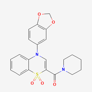 molecular formula C21H20N2O5S B3226181 N-allyl-3-[(3-methylbenzoyl)amino]-1H-indole-2-carboxamide CAS No. 1251698-28-8