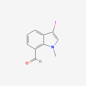 molecular formula C10H8INO B3226236 3-Iodo-1-methyl-1H-indole-7-carbaldehyde CAS No. 1251834-03-3