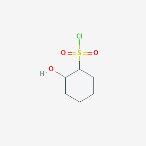 molecular formula C6H11ClO3S B3226239 2-Hydroxycyclohexane-1-sulfonyl chloride CAS No. 1251924-61-4