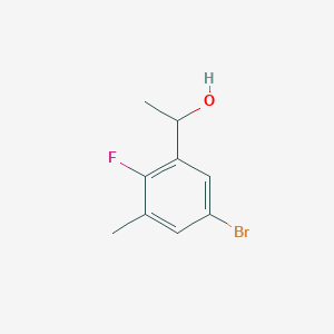 molecular formula C9H10BrFO B3226254 Benzenemethanol, 5-bromo-2-fluoro-alpha,3-dimethyl- CAS No. 1252572-07-8