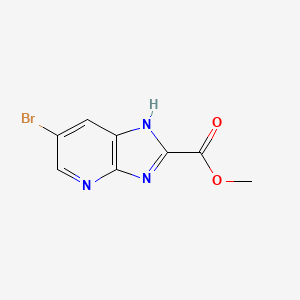 molecular formula C8H6BrN3O2 B3226260 Methyl 6-bromo-3H-imidazo[4,5-b]pyridine-2-carboxylate CAS No. 1252572-34-1