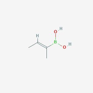 molecular formula C4H9BO2 B3226261 (Z)-But-2-en-2-ylboronic acid CAS No. 125261-73-6