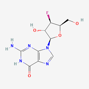 6H-Purin-6-one, 2-amino-9-(3-deoxy-3-fluoro-beta-D-xylofuranosyl)-1,9-dihydro-