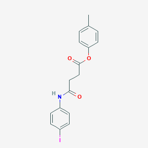 molecular formula C17H16INO3 B322629 4-Methylphenyl 4-[(4-iodophenyl)amino]-4-oxobutanoate 